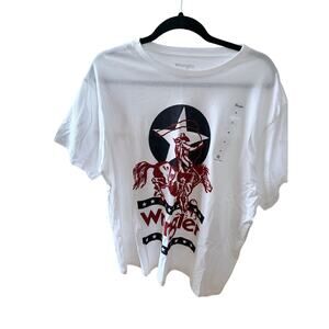 NWT Wrangler Women's Rider Logo Short Sleeve Graphic Tee